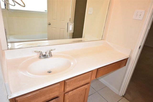 21031 Noelle Ct, Humble, TX 77338 - bathroom featuring vanity and tile patterned flooring