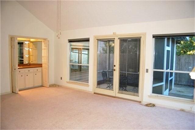 2118 Linea Del Pino St, Houston, TX 77077 - empty room with light colored carpet and lofted ceiling