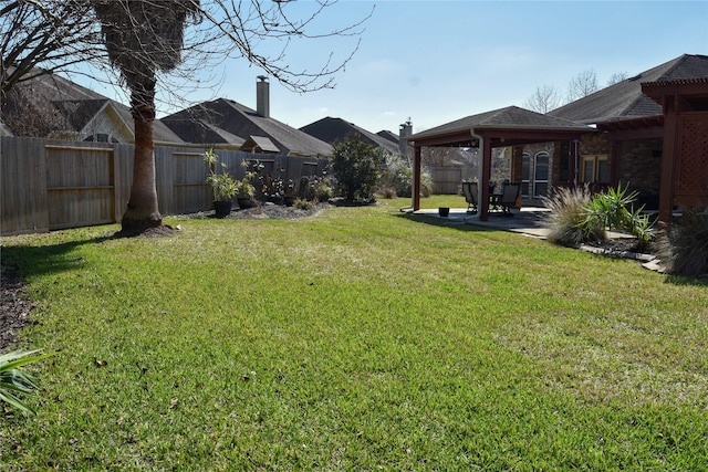 2603 Briar Rose Ct, Pearland, TX 77584 - view of yard featuring a gazebo and a patio area