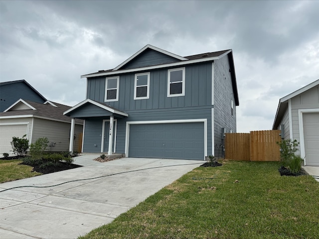12414 Lady Slipper Rd, Houston, TX 77038 - traditional home featuring board and batten siding, a garage, and concrete driveway