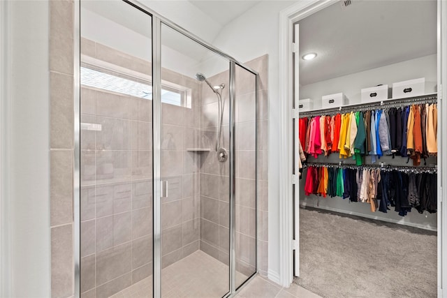 208 Catalina Cove Dr, Katy, TX 77493 - full bath with a shower stall and a spacious closet