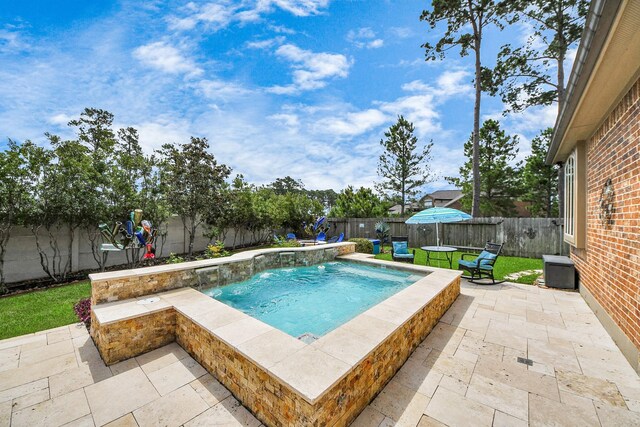 18910 Winding Atwood Ln, Tomball, TX 77377 - view of swimming pool featuring a fenced backyard and a patio area