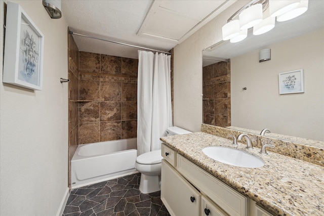 7575 Katy Fwy Unit 17, Houston, TX 77024 - full bathroom featuring toilet, vanity, and shower / bath combo