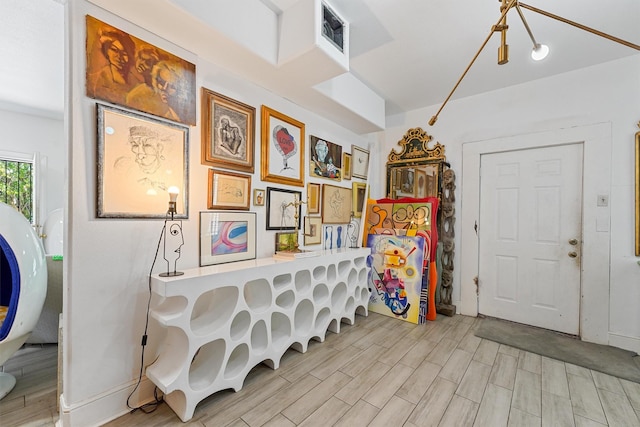 2719 Alabama St, Houston, TX 77004 - foyer entrance with wood finished floors