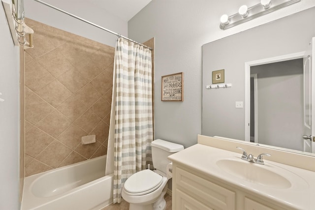31815 Forest Oak Ln, Conroe, TX 77385 - bathroom with toilet, vanity, and shower / bath combo