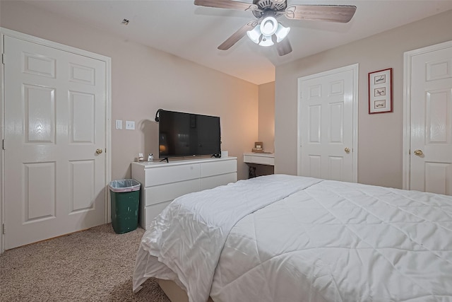 2403 Crescent Hollow Ct, Spring, TX 77388 - carpeted bedroom featuring ceiling fan