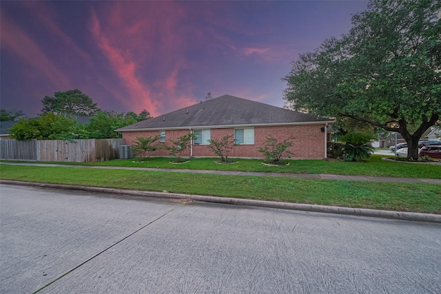 2403 Crescent Hollow Ct, Spring, TX 77388 - view of front of property with central AC unit and brick siding