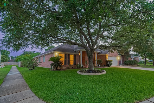2403 Crescent Hollow Ct, Spring, TX 77388 - view of front of house with brick siding, concrete driveway, and an attached garage