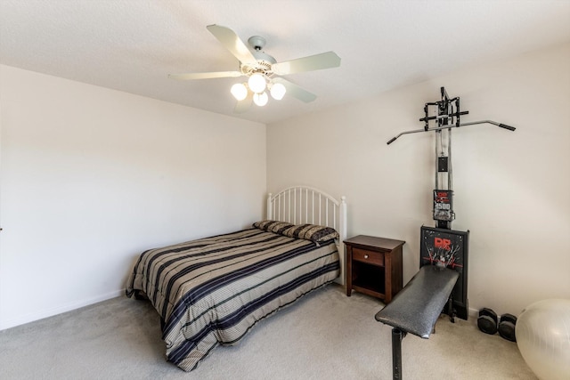 17718 Dove Tree Ln, Spring, TX 77379 - carpeted bedroom with ceiling fan and baseboards