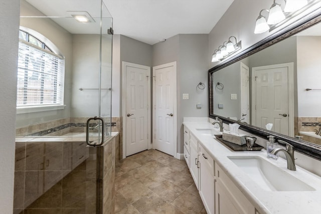 17718 Dove Tree Ln, Spring, TX 77379 - full bath featuring a bath and double vanity