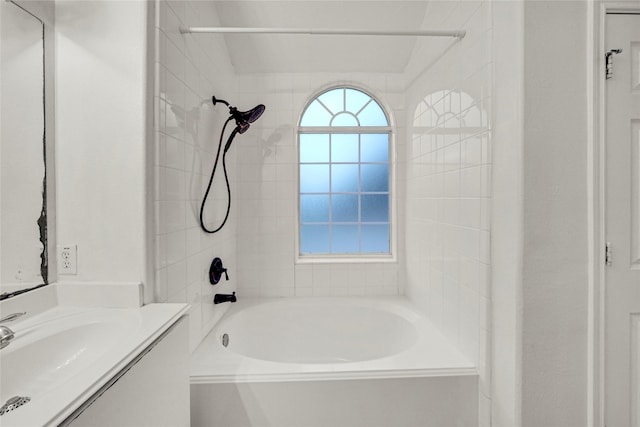 10239 W Palm Lake Dr, Houston, TX 77034 - full bath featuring vanity and shower / washtub combination