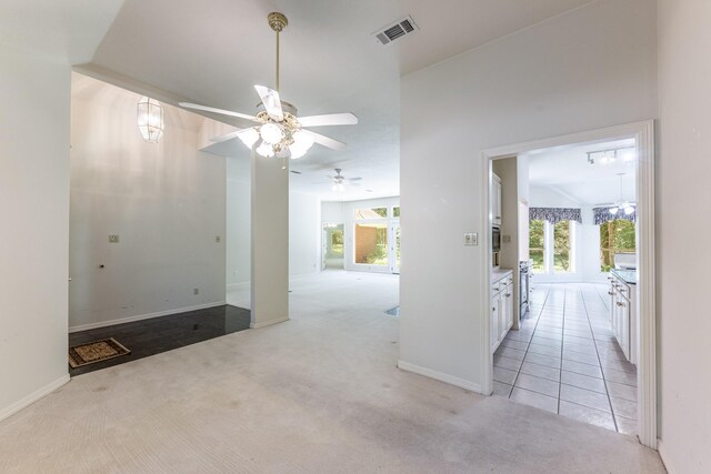 1967 Greentree Dr, Huntsville, TX 77340 - corridor with light carpet and baseboards
