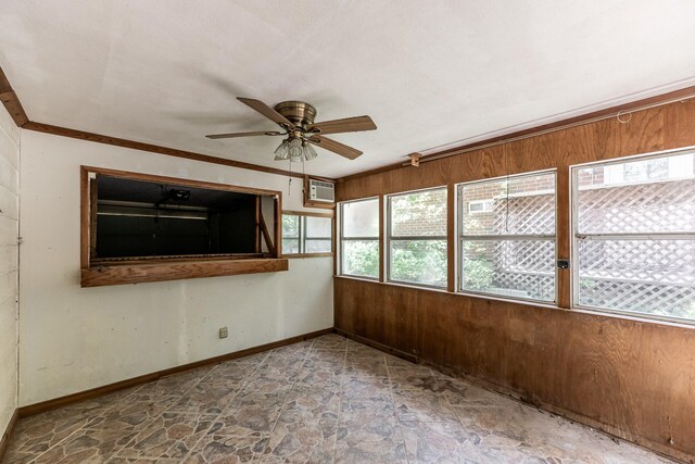1967 Greentree Dr, Huntsville, TX 77340 - unfurnished sunroom featuring an AC wall unit