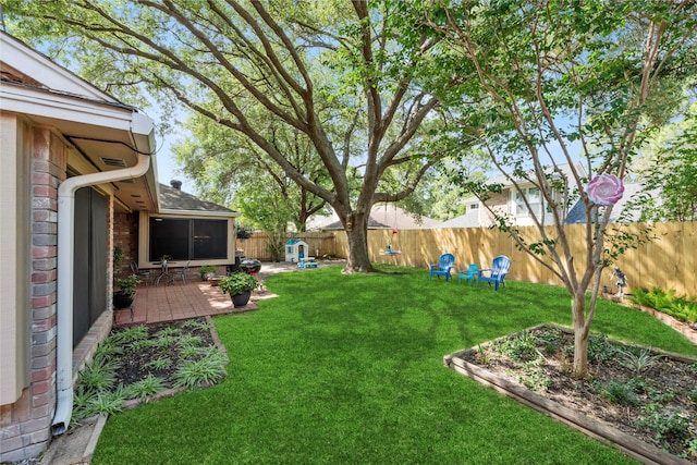 16310 Leamington Ln, Houston, TX 77095 - view of yard featuring a patio