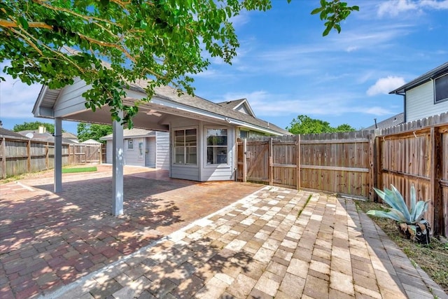 11710 Brettwood Cir, Houston, TX 77089 - fenced backyard with a patio area