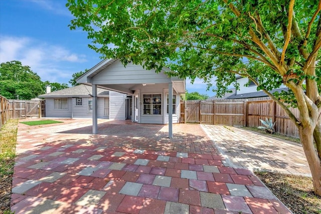 11710 Brettwood Cir, Houston, TX 77089 - rear view of house featuring a fenced backyard and a patio area