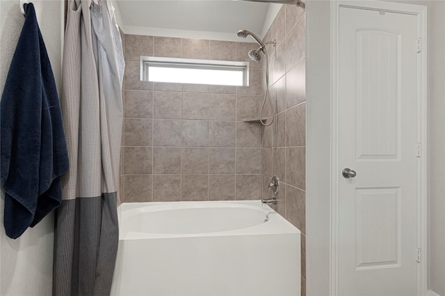 21626 Sage Landing Ln, Katy, TX 77449 - bathroom with shower / bath combo with shower curtain