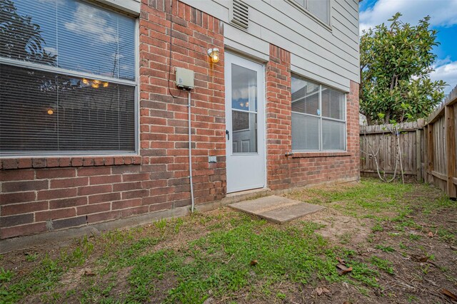 8223 Golf Green Cir, Houston, TX 77036 - property entrance with fence and brick siding