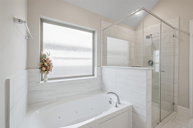 26415 Polaris Rise Ln, Richmond, TX 77406 - bathroom with a stall shower and a tub with jets