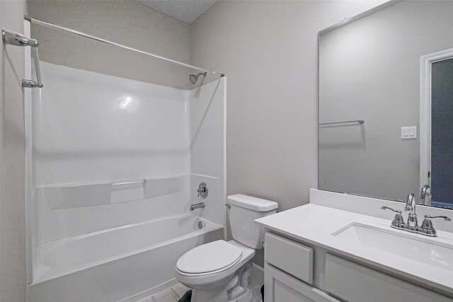 26415 Polaris Rise Ln, Richmond, TX 77406 - bathroom featuring toilet,  shower combination, and vanity