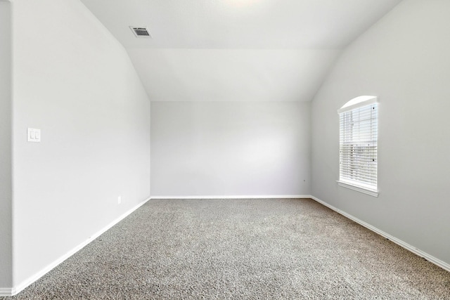 32719 Oak Heights Ln, Brookshire, TX 77423 - bonus room with vaulted ceiling, carpet, and baseboards