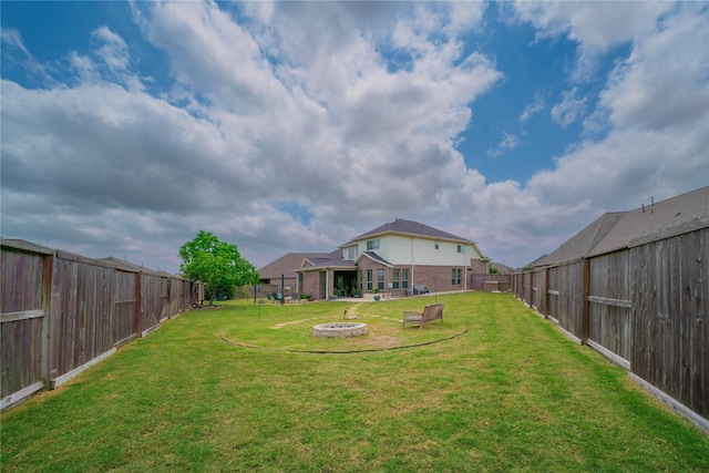 2515 Lilac Point Ln, Brookshire, TX 77423 - view of yard featuring a fire pit