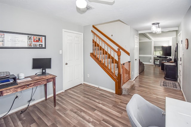 3638 Lost Oak Dr, Spring, TX 77388 - office space featuring wood finished floors and baseboards