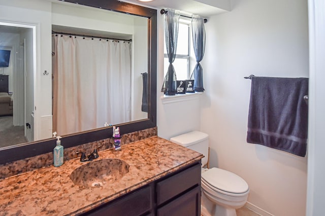 3638 Lost Oak Dr, Spring, TX 77388 - full bath featuring vanity, toilet, and baseboards