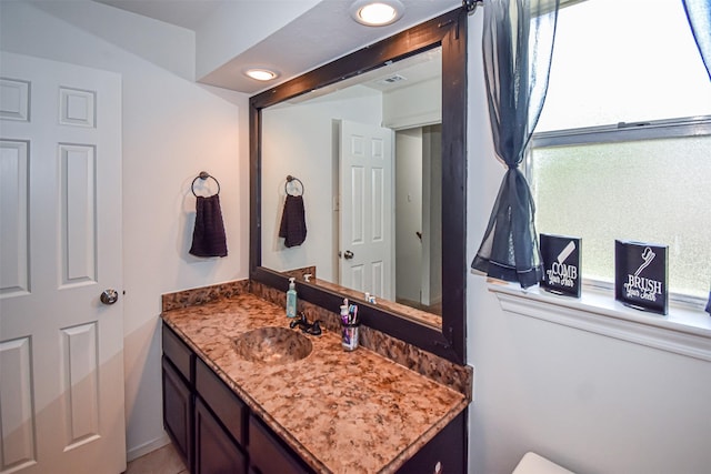 3638 Lost Oak Dr, Spring, TX 77388 - bathroom with vanity and recessed lighting