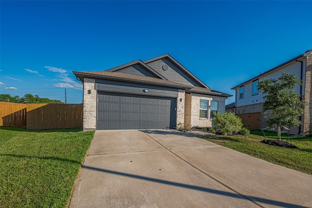 2446 Palisade Crest Dr, Rosharon, TX 77583 - ranch-style house featuring an attached garage, concrete driveway, and brick siding
