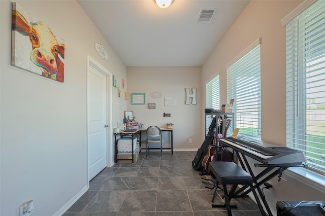 2446 Palisade Crest Dr, Rosharon, TX 77583 - home office with healthy amount of natural light and baseboards