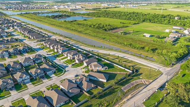 2446 Palisade Crest Dr, Rosharon, TX 77583 - aerial overview of property's location with a nearby body of water and nearby suburban area