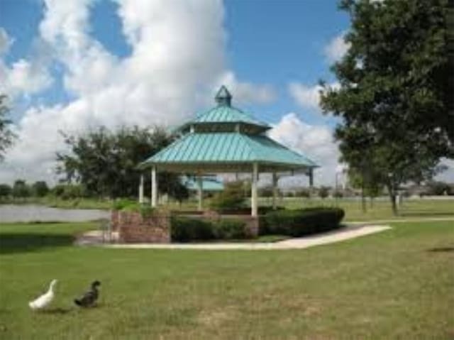 3819 Ridgeview Dr, Missouri City, TX 77459 - view of community featuring a gazebo and a yard