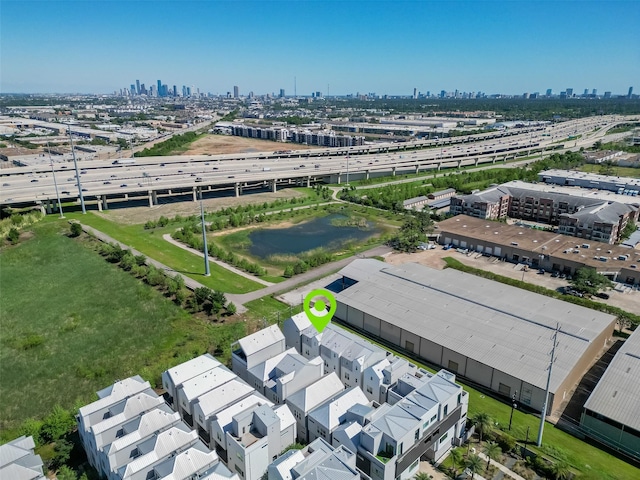 5919 E Post Oak Ln, Houston, TX 77055 - bird's eye view of a skyline view and a major roadway