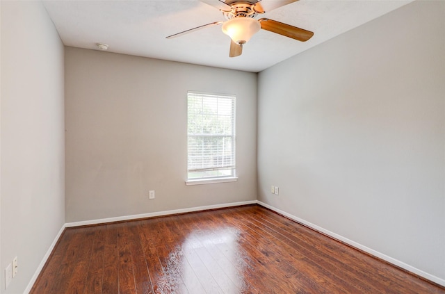 5339 Canyon Hollow Dr, Houston, TX 77084 - empty room featuring wood finished floors, baseboards, and ceiling fan