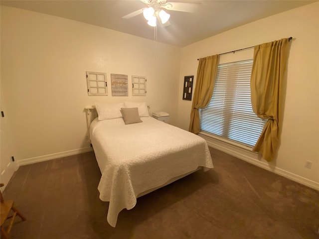 216 Dewberry Dr, Lake Jackson, TX 77566 - carpeted bedroom featuring baseboards and a ceiling fan