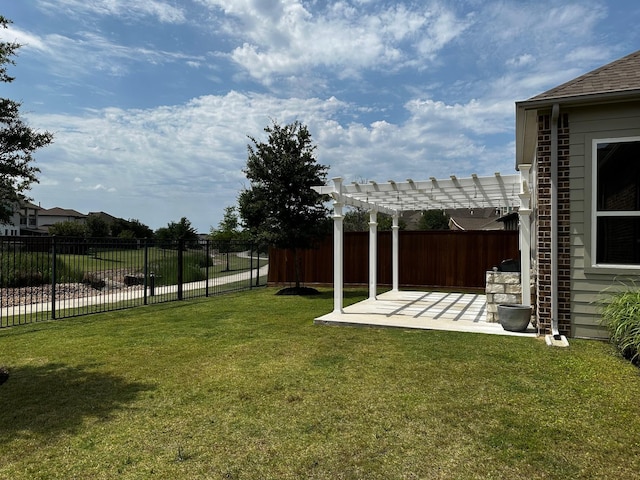 10615 Winding Arbor Ct, Cypress, TX 77433 - view of yard featuring a pergola and a patio area