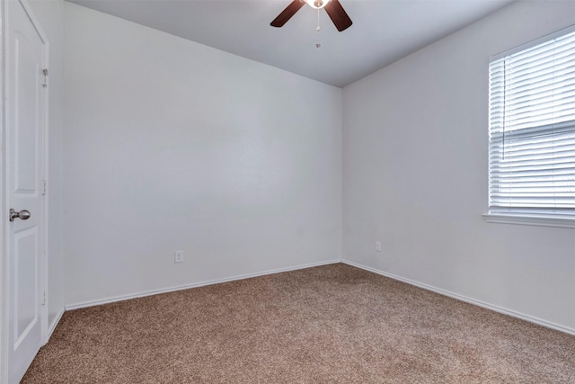 2331 Strong Horse Dr, Conroe, TX 77301 - unfurnished room with carpet, a ceiling fan, plenty of natural light, and vaulted ceiling