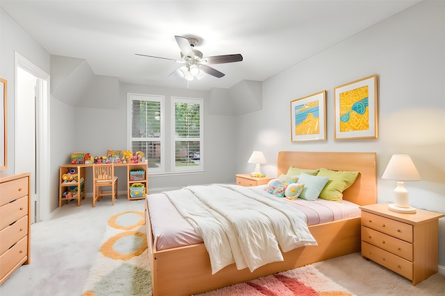 14010 Court Of Regents, Houston, TX 77069 - carpeted bedroom with a ceiling fan