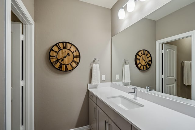 28203 Middlewater View Ln, Katy, TX 77494 - bathroom featuring vanity and baseboards