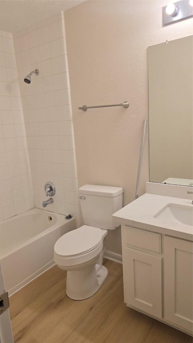 13418 Croquet Ln, Houston, TX 77085 - full bath with wood finished floors, toilet, and vanity
