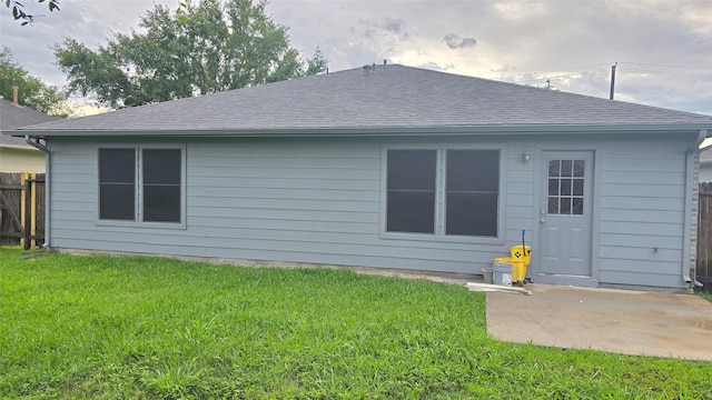 13418 Croquet Ln, Houston, TX 77085 - rear view of house with a patio area and roof with shingles