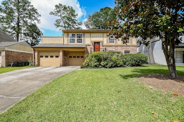 23423 Earlmist Dr, Spring, TX 77373 - raised ranch featuring brick siding, driveway, and a front lawn