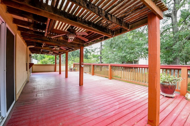 23423 Earlmist Dr, Spring, TX 77373 - wooden terrace featuring ceiling fan