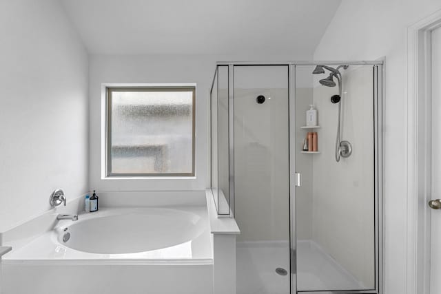 21411 Waldenburg Pl, Tomball, TX 77375 - bathroom featuring a stall shower and a bath
