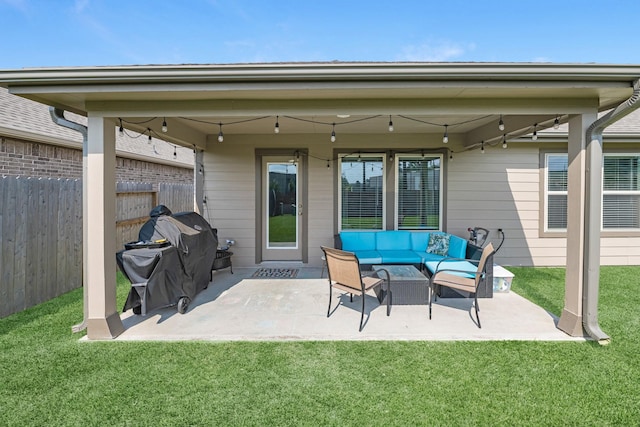21411 Waldenburg Pl, Tomball, TX 77375 - view of patio with outdoor lounge area