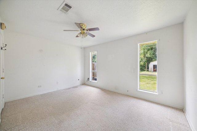 2718 Leichester Dr, Spring, TX 77386 - spare room with carpet flooring, ceiling fan, and baseboards