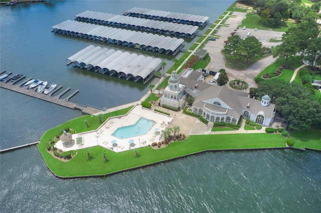 145 W Shore Dr, Montgomery, TX 77356 - bird's eye view of a nearby body of water and a pool
