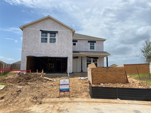 5803 Grantgrala Dr, Katy, TX 77493 - unfinished property with brick siding and a garage