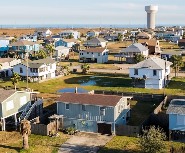 16535 Jamaica Inn Rd, Jamaica Beach, TX 77554 - aerial view of residential area featuring a large body of water
